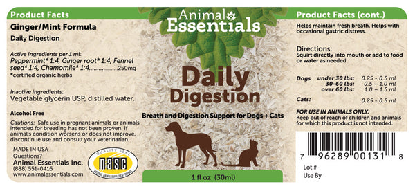 Animal Essentials, Daily Digestion, 1 oz