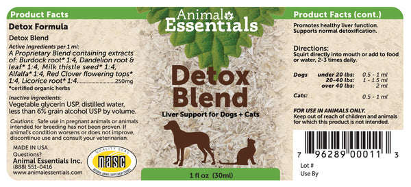 Animal Essentials, Detox Blend, 1 oz