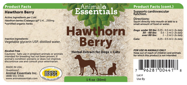 Animal Essentials, Hawthorn Berry, 1 oz