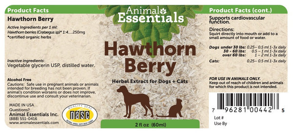 Animal Essentials, Hawthorn Berry, 2 oz
