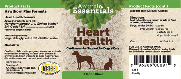 Animal Essentials, Heart Health, 1 oz