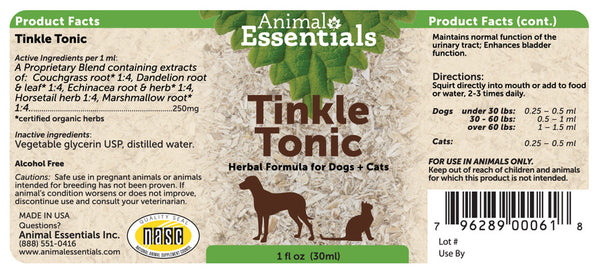 Animal Essentials, Tinkle Tonic, 1 oz