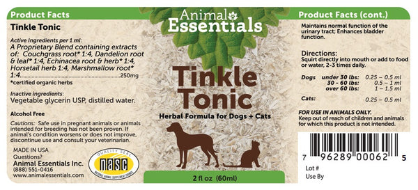 Animal Essentials, Tinkle Tonic, 2 oz