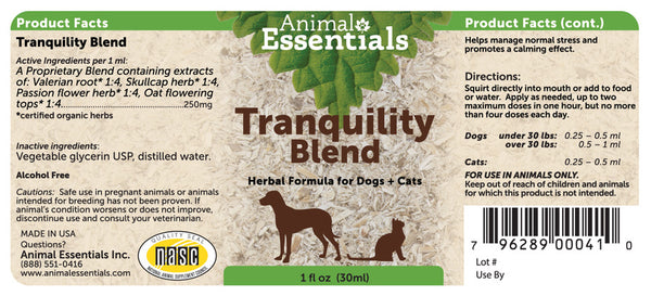 Animal Essentials, Tranquility Blend, 1 oz