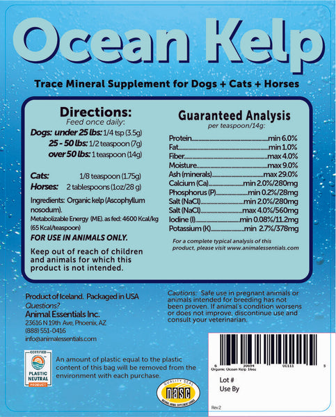Animal Essentials, Organic Ocean Kelp, 24 oz