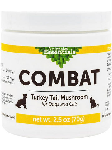 Animal Essentials, Combat, Turkey Tail Mushroom, 2.5 oz