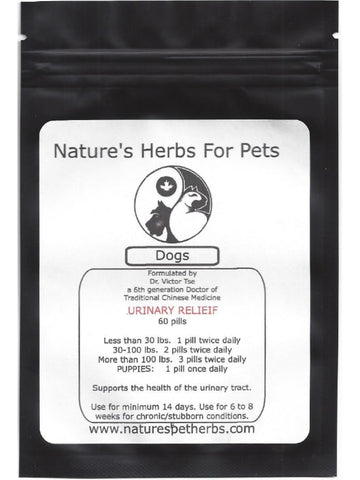 Natures Herbs for Pets, Urinary Relief for Dogs, 60 ct