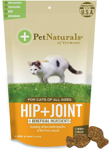 Pet Naturals of Vermont, Hip + Joint for Cats, 30 chews