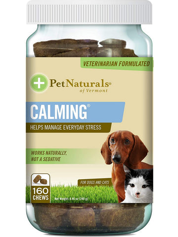 Pet Naturals of Vermont, Calming For Dogs & Cats, 160 chews