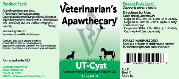 Veterinarian's Apawthecary, UT-Cyst, 2 oz