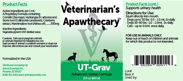 Veterinarian's Apawthecary, UT-GRAV, 2 oz