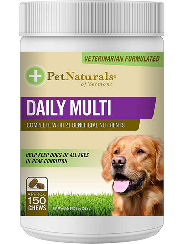 Pet Naturals of Vermont, Daily Multi for Dogs, 150 chews