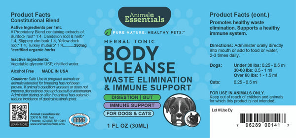 Animal Essentials, Body Cleanse, 1 oz