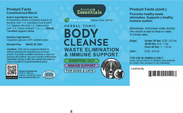 Animal Essentials, Body Cleanse, 2 oz