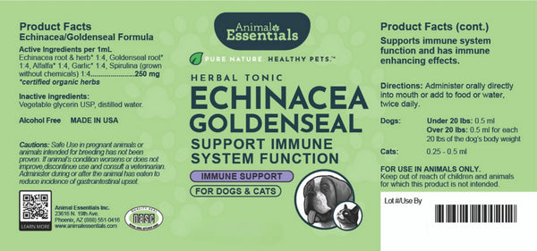Animal Essentials, Echinacea/Goldenseal, 2 oz