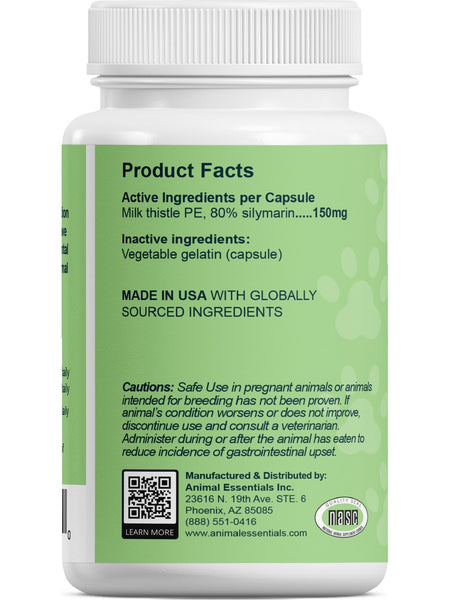 Animal Essentials, Milk Thistle, 30 Capsules