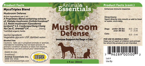 Animal Essentials, Mushroom Defense, 1 oz