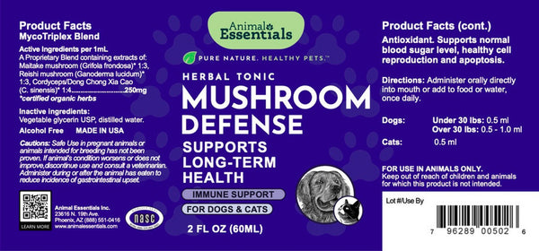 Animal Essentials, Mushroom Defense, 2 oz