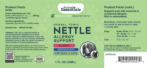 Animal Essentials, Nettle, 1 fl oz