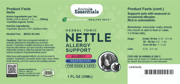 Animal Essentials, Nettle Extract, 2 oz