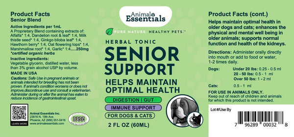Animal Essentials, Senior Support, 2 oz
