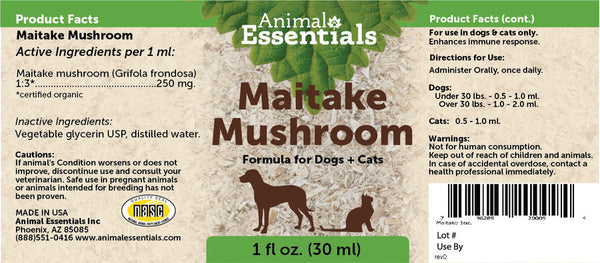 Animal Essentials, Maitake Mushroom, 1 fl oz