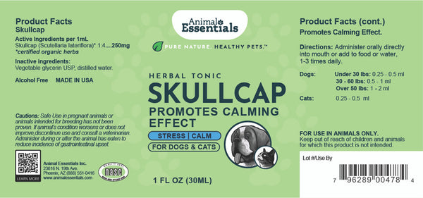Animal Essentials, Skullcap, 1 fl oz