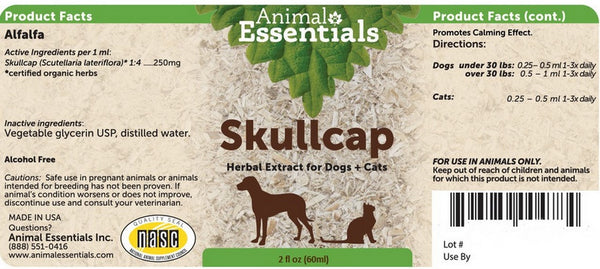 Animal Essentials, Skullcap, 2 fl oz