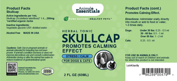 Animal Essentials, Skullcap, 2 fl oz
