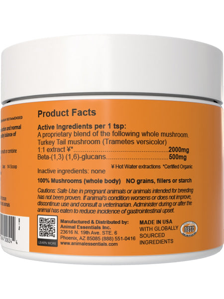 Animal Essentials, Combat, Turkey Tail Mushroom, 2.5 oz