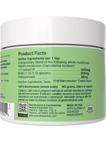 Animal Essentials, Longevity, Reishi Mushroom, 1.8 oz