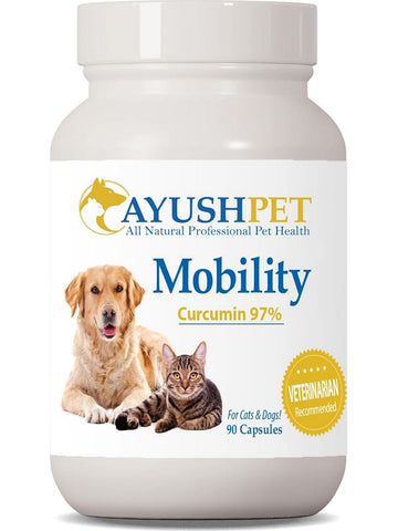 Ayush Herbs, Pet Curcumin 97%, 90 vcaps