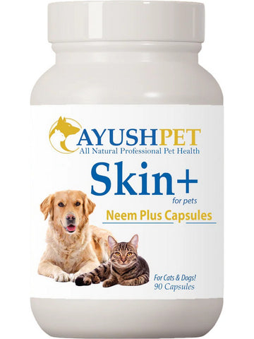 Ayush Herbs, Pet Neem Plus, 90 vcaps 