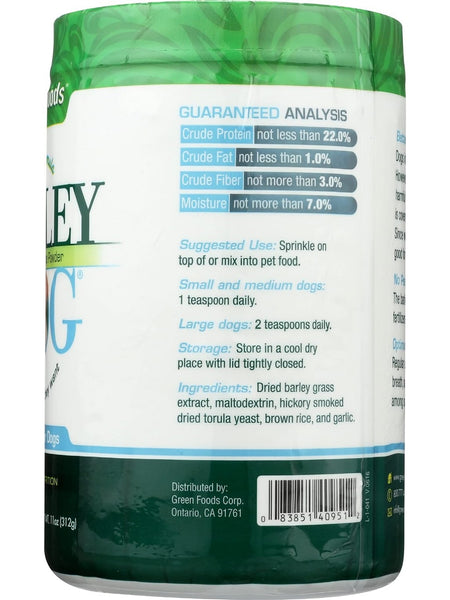 Green Foods, Barley Dog, 11 oz