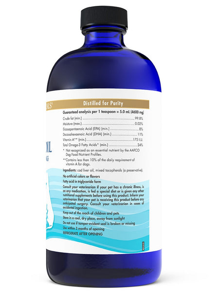 Nordic Naturals, Pet Cod Liver Oil, 16 Fluid Ounces