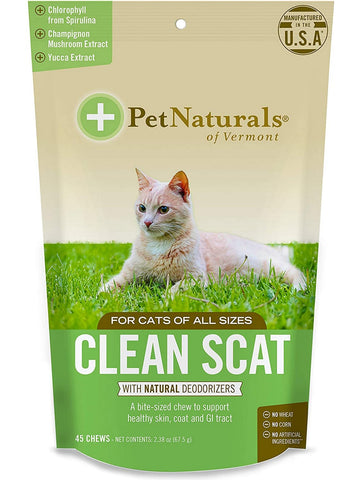 Pet Naturals of Vermont, Clean Scat, 45 chews