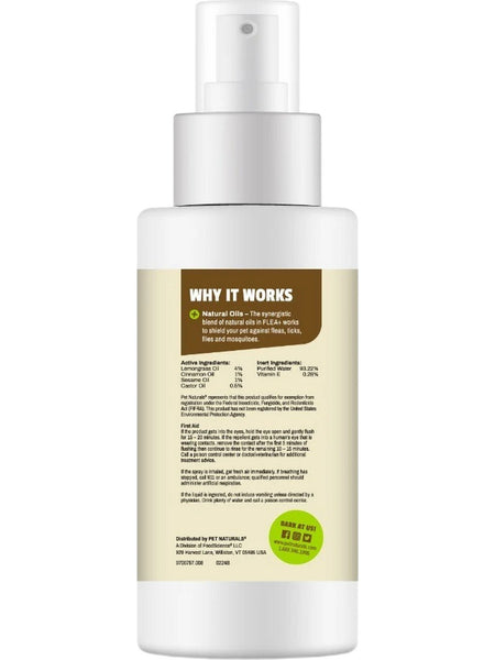 Pet Naturals, FLEA + TICK Repellent Spray, 8 oz