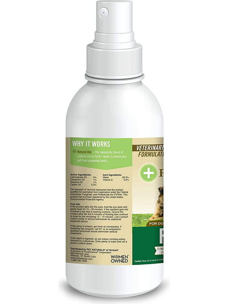 Pet Naturals of Vermont, FLEA + TICK Repellent Spray, 8 oz