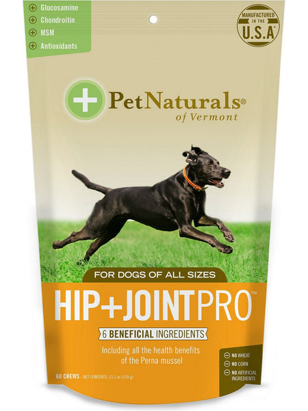 Pet Naturals of Vermont, Hip + Joint Pro For Dogs, 60 chews