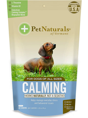 Pet Naturals of Vermont, Calming for Dogs, 30 chews