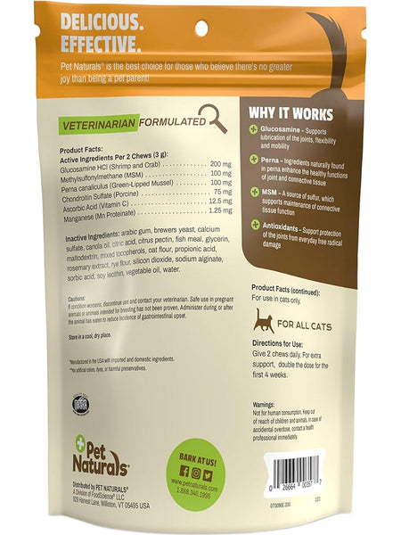 Pet Naturals, Hip + Joint for Cats, 30 chews