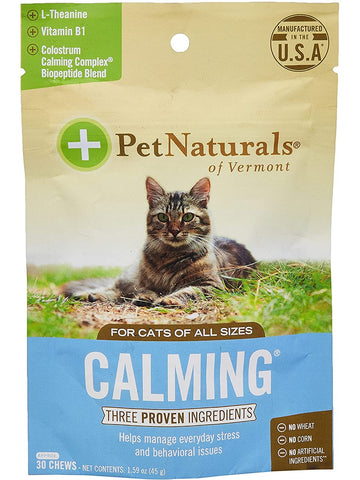 Pet Naturals of Vermont, Calming for Cats, 30 chews