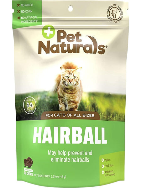 Pet Naturals, Hairball For Cats, 30 chews