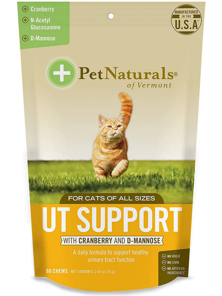 Pet Naturals of Vermont, UT Support for Cats, 60 chews