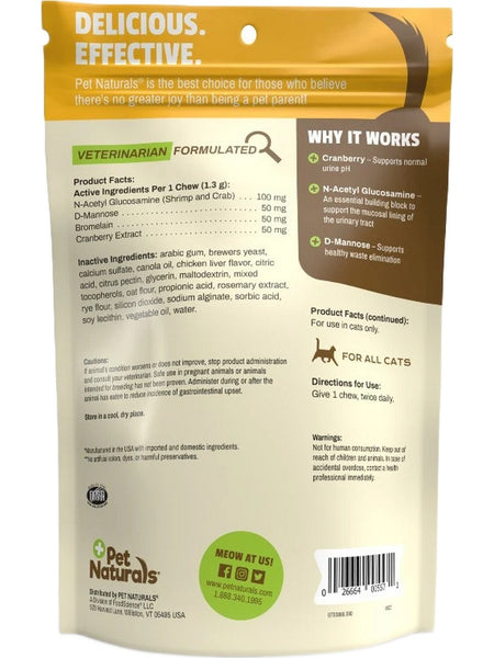 Pet Naturals, UT Support for Cats, 60 chews