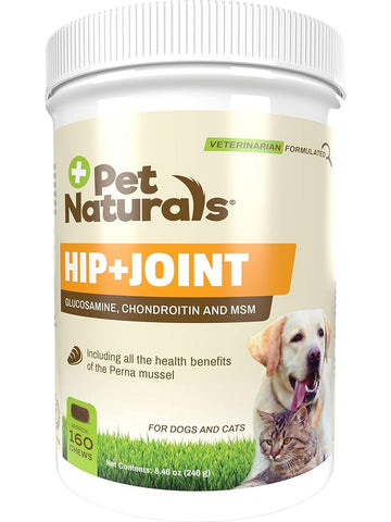 Pet Naturals, Hip + Joint for Dogs and Cats, 160 chews