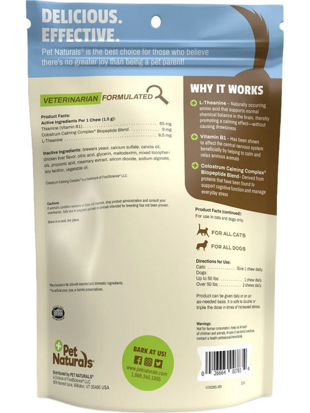 Pet Naturals, Calming For Dogs & Cats, 160 chews