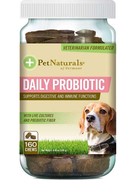Pet Naturals of Vermont, Daily Probiotic for Dogs, 160 chews