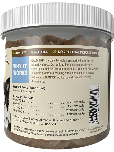 Pet Naturals, Calming for Medium and Large Dogs Chews, 30 chews