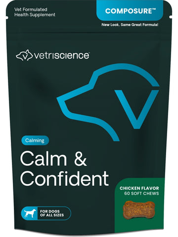 VetriScience Laboratories, Calm & Confident (Formerly Composure), 60 Soft Chews